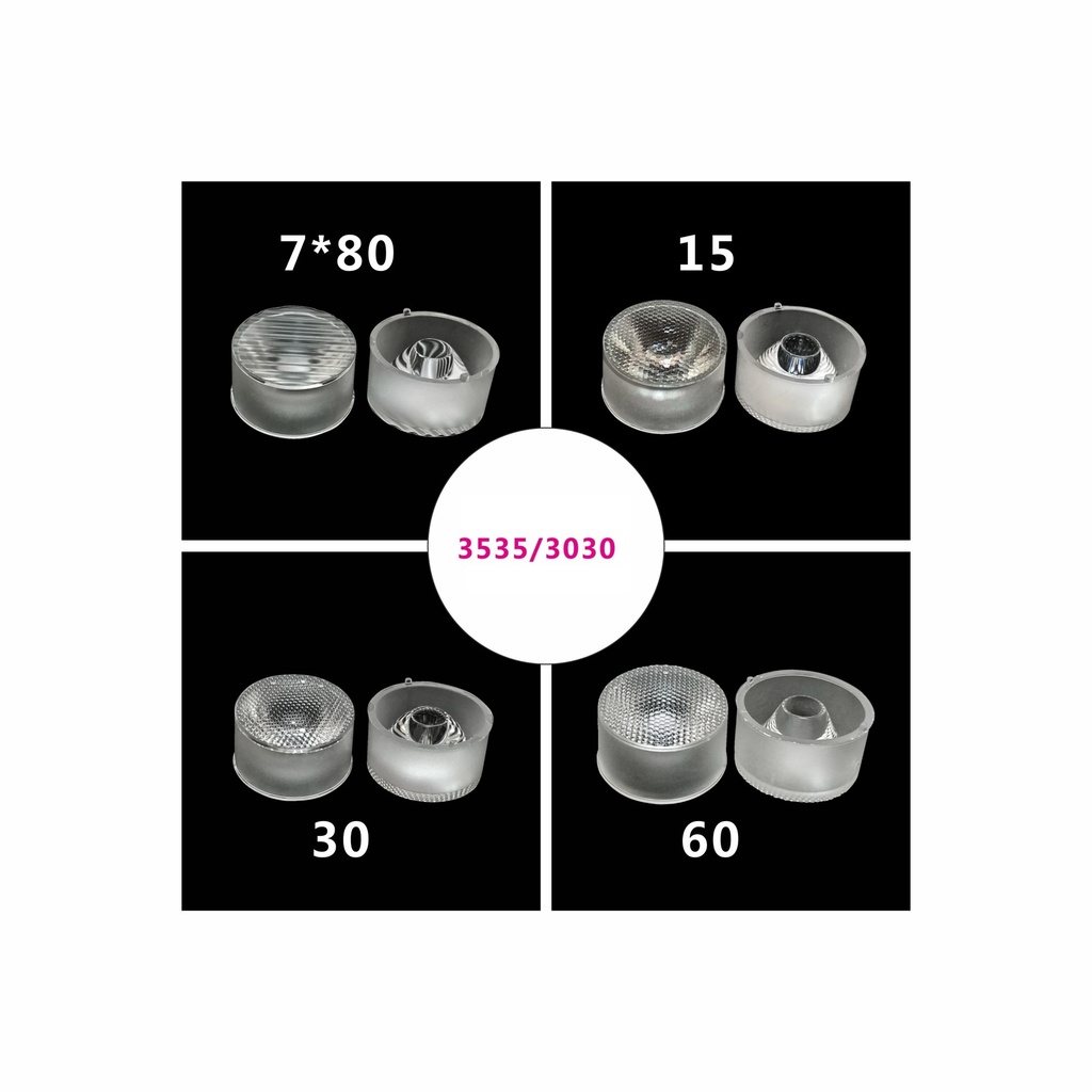 23mm LED Lens without holder for 3030/3535 Series LED