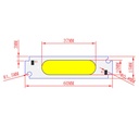 2W LED COB Light Bar Module Warm/Pure White/Red/Green/Blue/Pink/Purple/Orange DC 5V 60*15mm