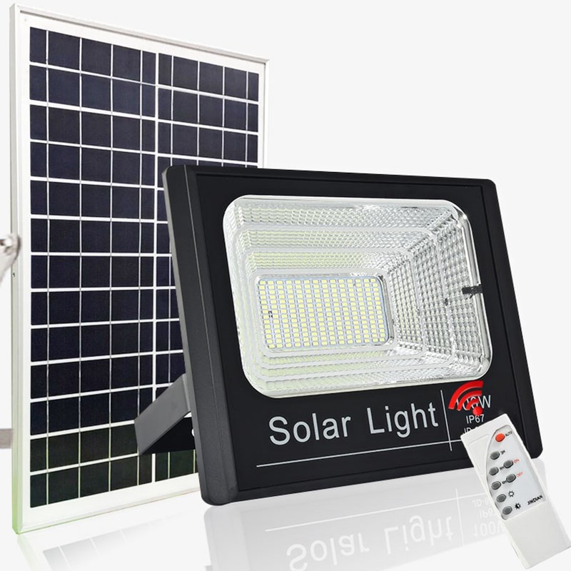 25W 40W 60W 100W 5730 SMD Solar LED Flood Light with Remote Control