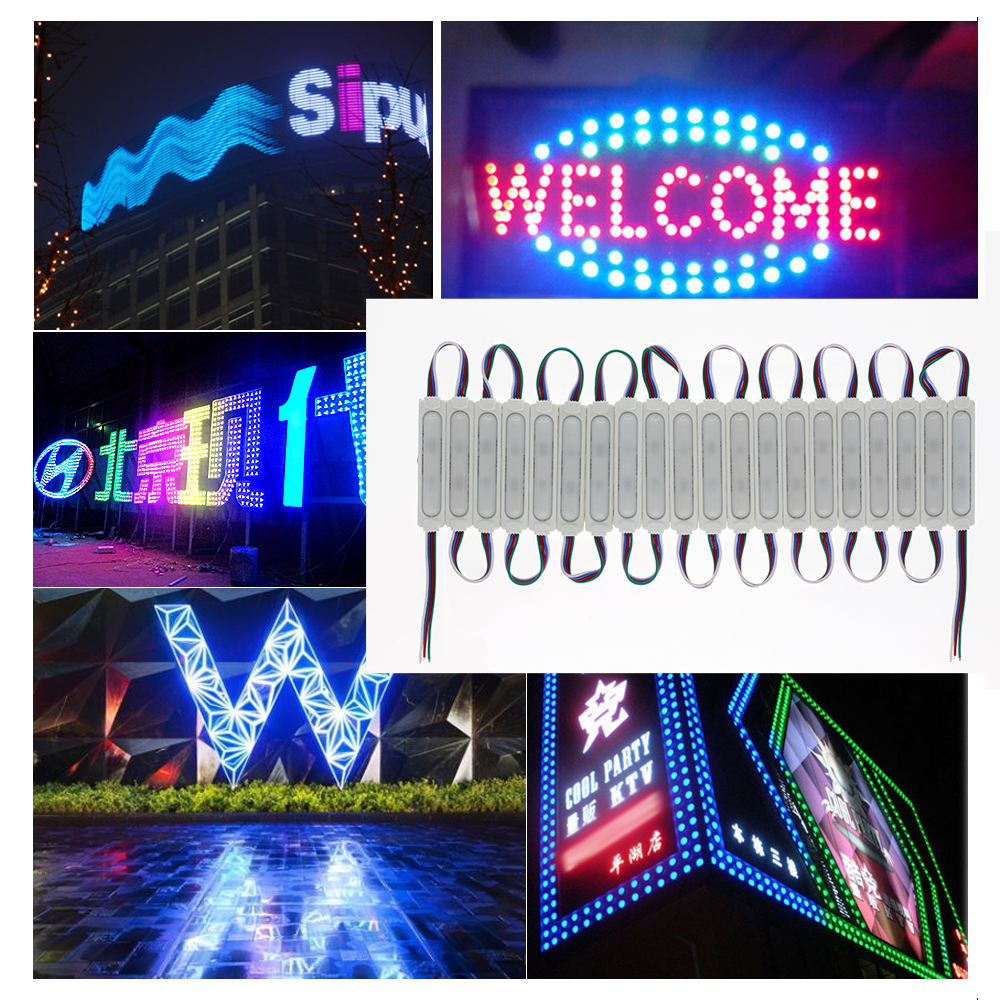 DC12V SMD 5730 COB LED Module 9 LEDs Single Color / RGB Waterproof Advertising Logo Letter Lightbox 20Pcs/Lot