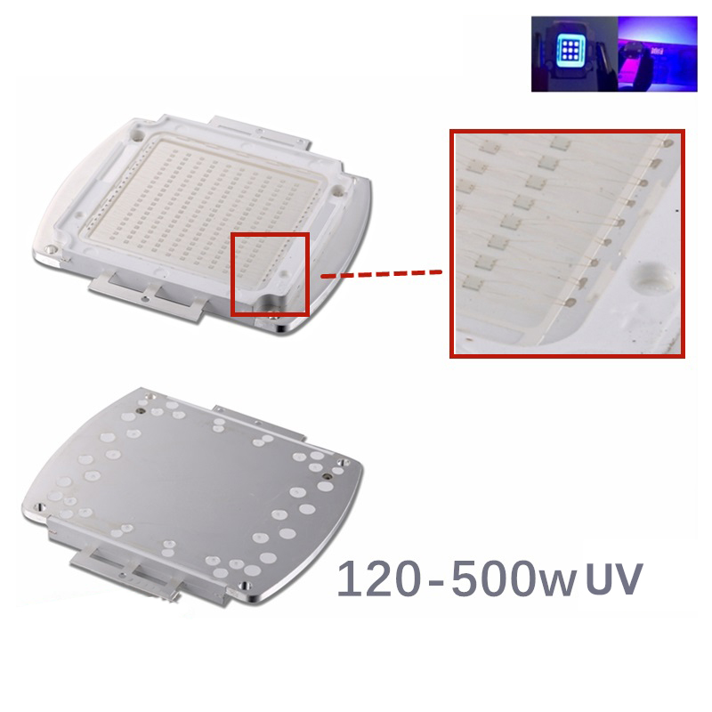 120W/150W/200W/300W/500W High Power LED Emitter UV 365nm/ 370nm/ 380nm/ 390nm/ 400nm/ 410nm/ 420nm Led