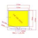 100W LED COB Light Module 135*120mm DC 12-14V White /Warm White