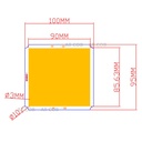 60W LED COB Light Module 100*95mm DC 12V 5A White/ Warm White