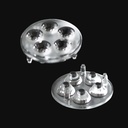 35mm LED Module Lens 30° Flat Water Clear 5pcs for CREE 3030/2835