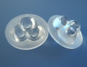 35mm Diameter LED Module Lens 3 LEDs 15° 45° Flat Water Clear/Matte Lens
