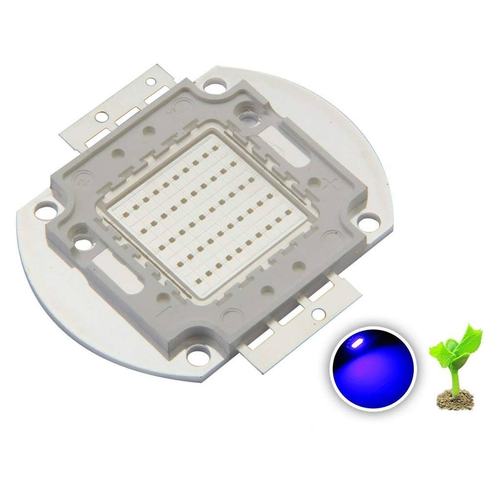 50W High Power LED Emitter Red /Green /Blue /Royal Blue /Cyan /Far Red Led Elliptical Holder