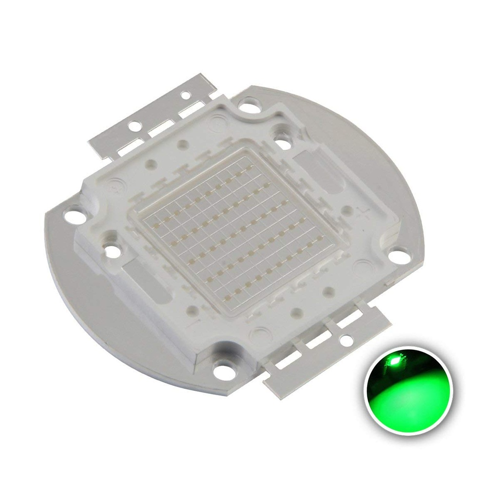 50W High Power LED Emitter Red /Green /Blue /Royal Blue /Cyan /Far Red Led Elliptical Holder