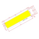 12W LED COB Light Bar Module Natural Warm White Blue DC 12V 120x36mm