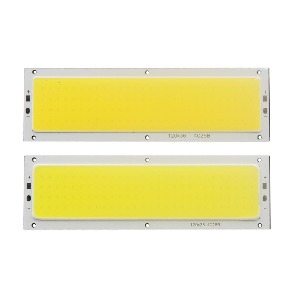 12W LED COB Light Bar Module Natural Warm White Blue DC 12V 120x36mm