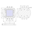 100W RGB Full Color High Power LED 30W for each color 