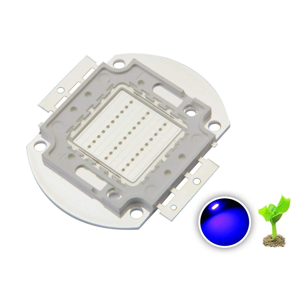 30W High Power LED Emitter Red /Green /Blue /Royal Blue /Cyan /Far Red Elliptical Holder