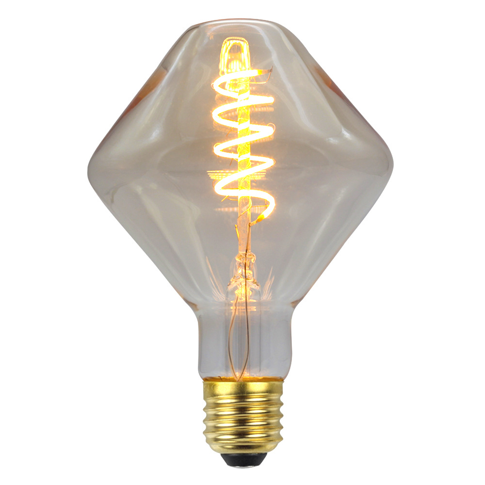 4W E27 Gyroscope shaped LED Edison Bulb AC220-240V Home Light LED Filament Light Bulb