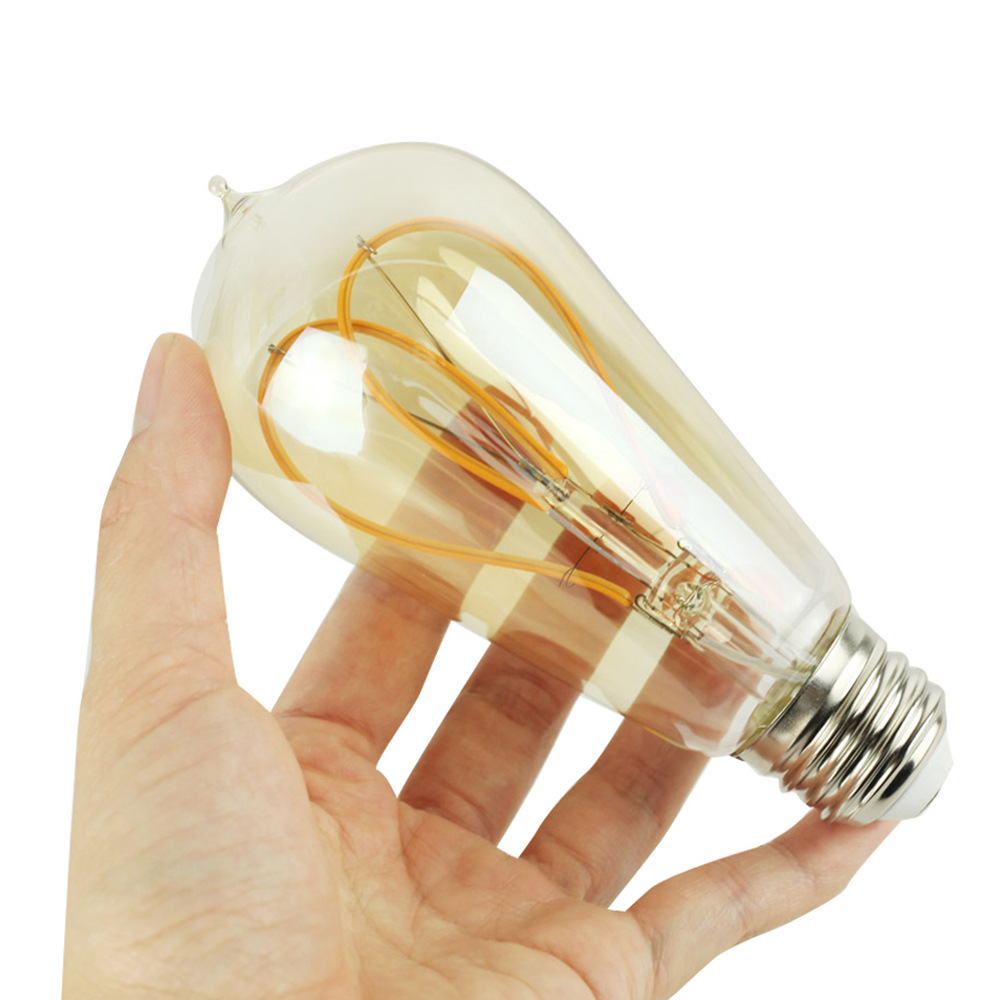 4W E27 ST58 LED Edison Bulb AC85-265V Home Light LED Filament Light Bulb