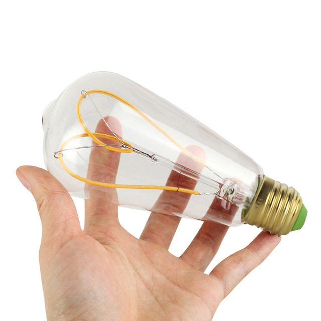 4W E27 ST64 LED Edison Bulb AC110V/220V Home Light LED Filament Light Bulb