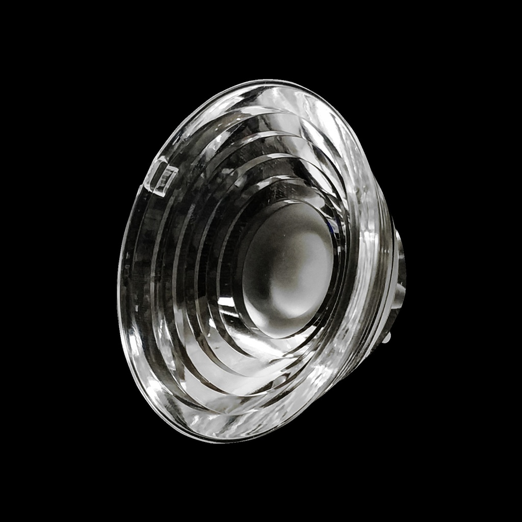 48mm Diameter LED Lens Concave Water Clear Lens For CREE XPE 3535 