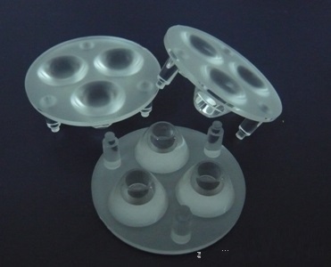 50mm Diameter LED Module Lens 3/4 LEDs 45° 60° Lens