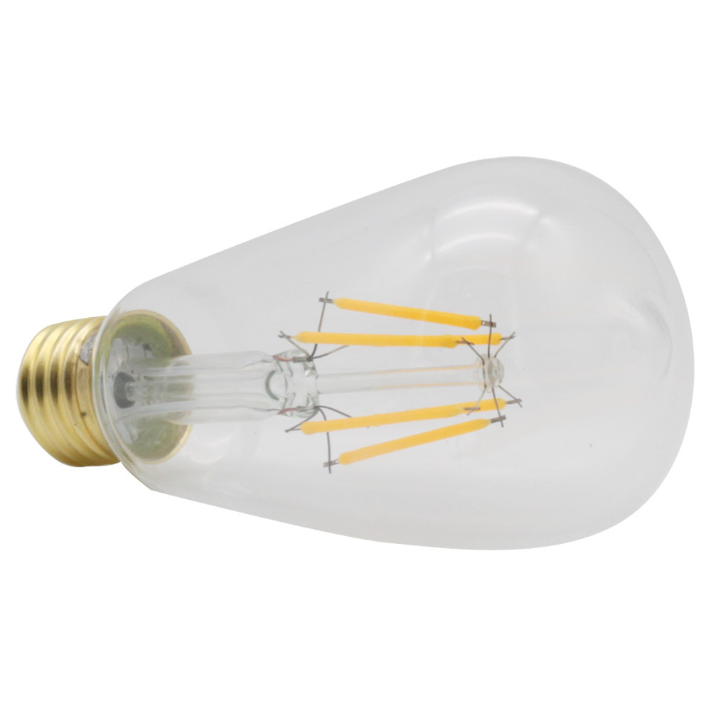 6W E27 ST64 LED Edison Bulb AC220V Home Light LED Filament Light Bulb