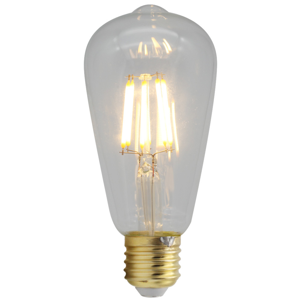 6W E27 ST64 LED Edison Bulb AC220V Home Light LED Filament Light Bulb