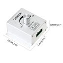 PWM Dimming Controller For LED Lights 12V 8A LED Dimmer Aluminium Case