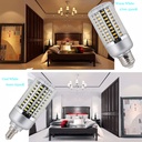 5W 10W 15W 20W 25W E14 E27 E12 5736 SMD LED Corn Bulb Lamp AC85-265V Chandelier LEDs Candle Light