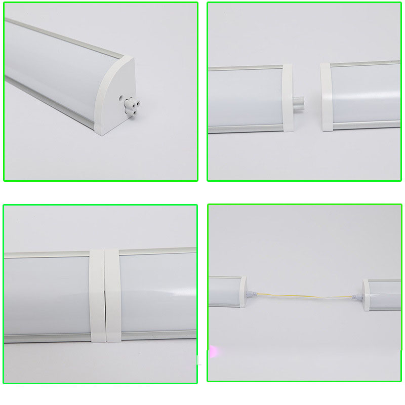 1.2m 40W T10 Aluminum Integrated Corner Light Emitting White