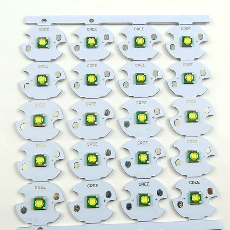 10W CREE XML T6 U2 High Power LED Emitter White 6500K With 12-32mm Aluminum/ Copper PCB