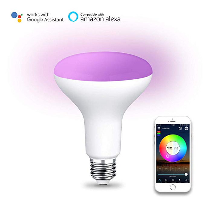 WIFI Smart LED Light Bulbs E27 8W R95 RGB White Color