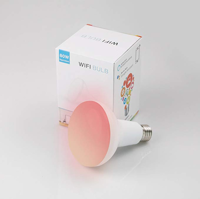 WIFI Smart LED Light Bulbs E27 8W R95 RGB White Color