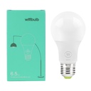 WiFi Smart Light Bulb 6.5W E27 lamp 2700-3500K NO RGB White Light and Warm Light Only for Amazon Alexa Google Home 650ml