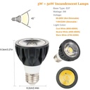 5W E27 COB LED Bulb Lamp AC110V/220V/85-265V Home Light Aluminum Spotlight