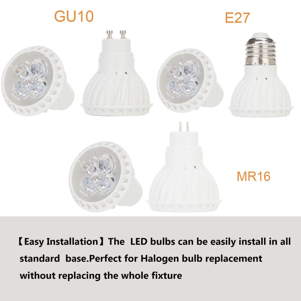 5W E27 GU10 GU5.3 2835 SMD LED Bulb Lamp 220V Home Light Dimmable Spotlight