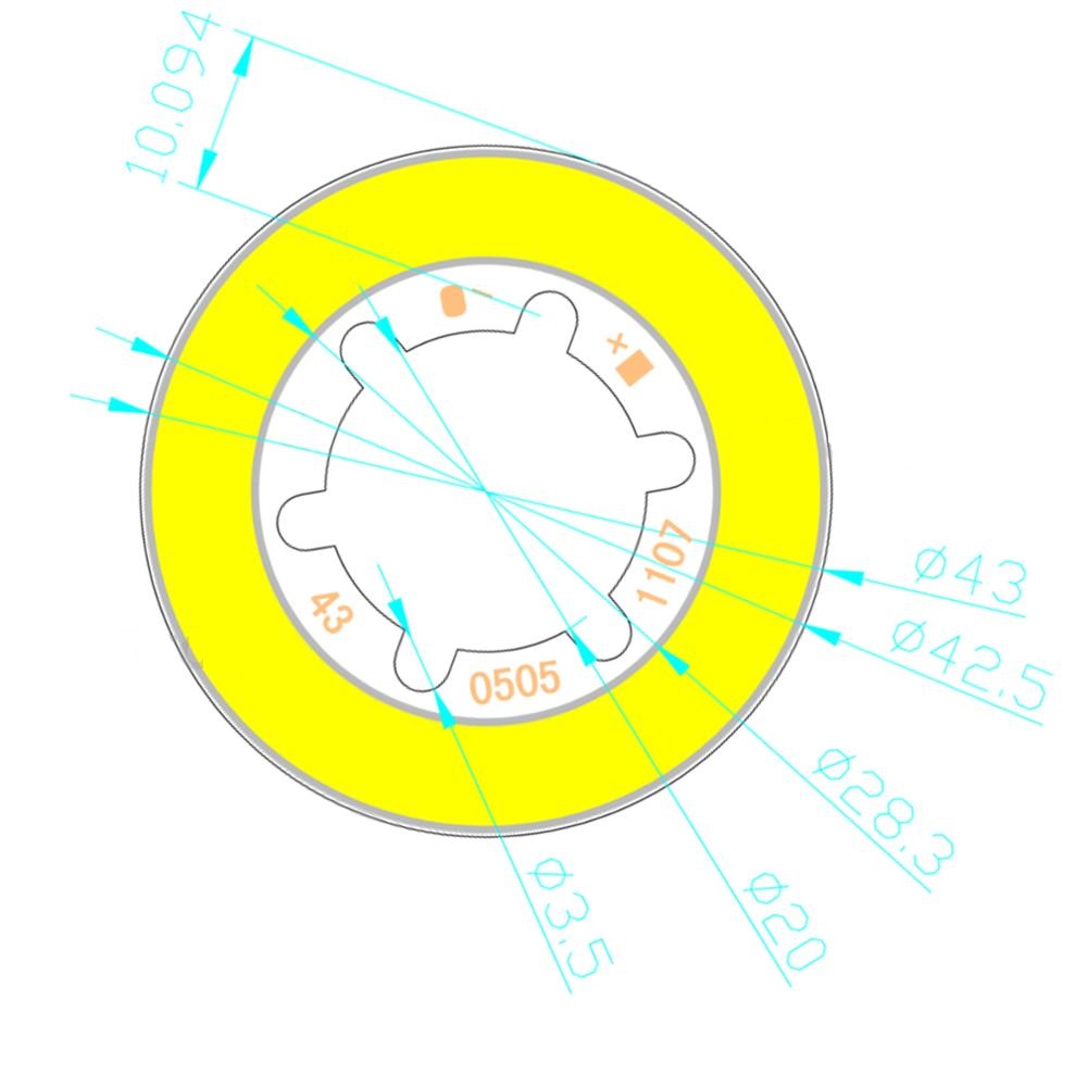 5W LED COB Module LED COB Round Panel DC 15V 43mm PCB 42mm Emitting Area Warm Natural White