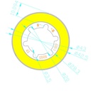 5W LED COB Module LED COB Round Panel DC 15V 43mm PCB 42mm Emitting Area Warm Natural White