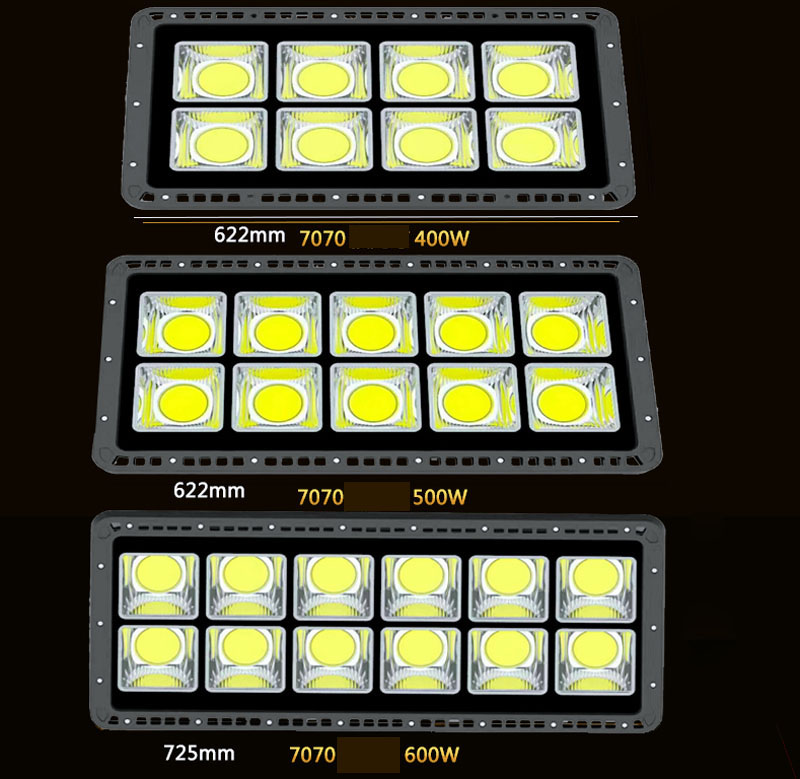 7070 LED Floodlight 50W 100W 200W 300W 400W 500W 600W Outdoor LED Flood Lights