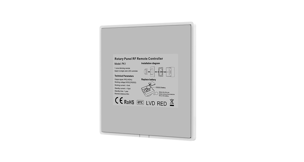 PK1 PK2 PK3 DC3V 2.4G Single Color/Color Temperature/RGB Rotary Panel Controller for LED Lamp