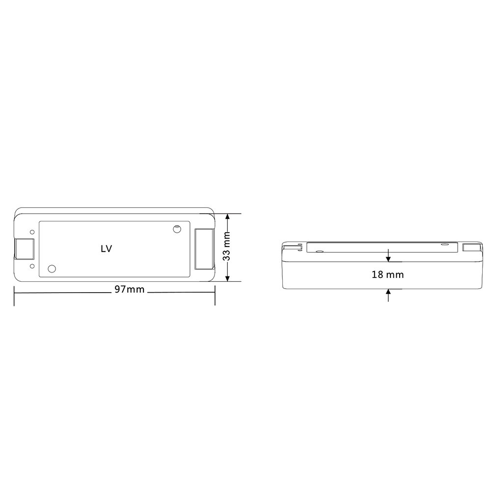 LV DC5-36V 8A PWM CV 1 Channel 0/1-10V Dimming Driver Controller