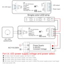 LV DC5-36V 8A PWM CV 1 Channel 0/1-10V Dimming Driver Controller