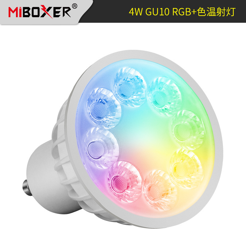 TK04 4W AC86V-265V RGB Color Temperature GU10 LED Bulb Spotlight