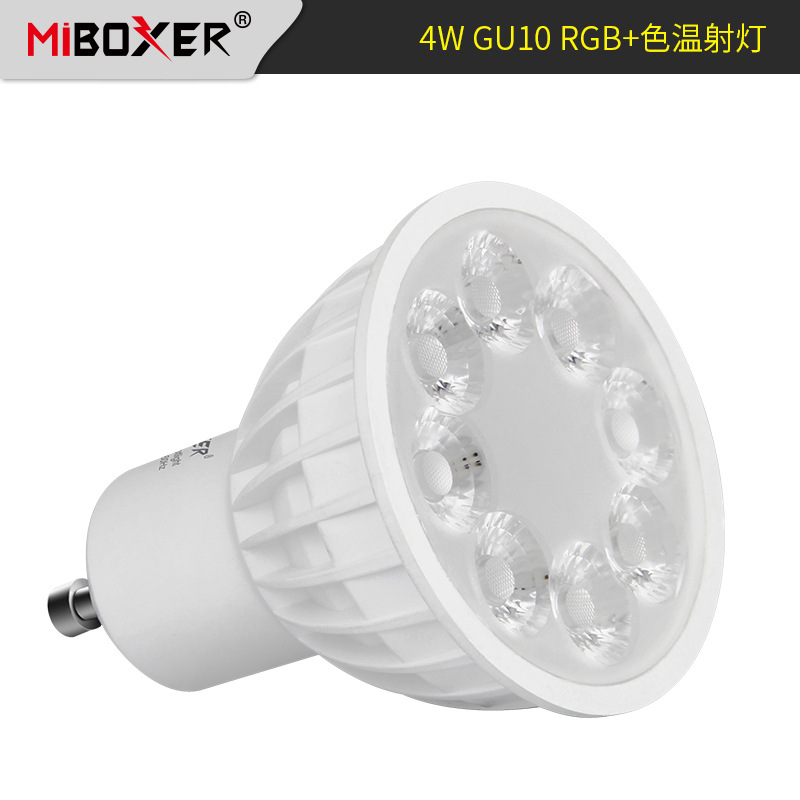 TK04 4W AC86V-265V RGB Color Temperature GU10 LED Bulb Spotlight