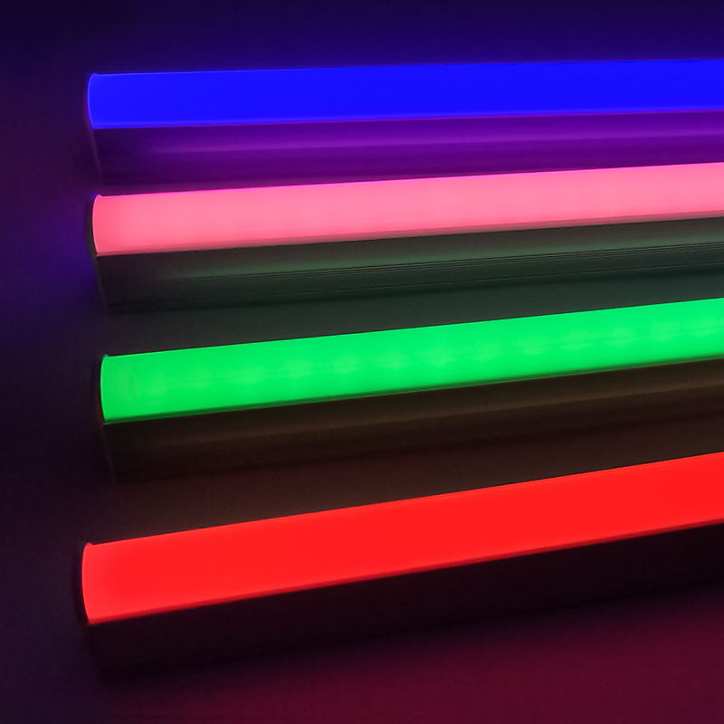 T5 Integrated LED Tube Light 0.3m/0.6m/0.9m/1m/1.2m/1.5m AC 85V-265V Emitting Red/Green/Blue/Pink