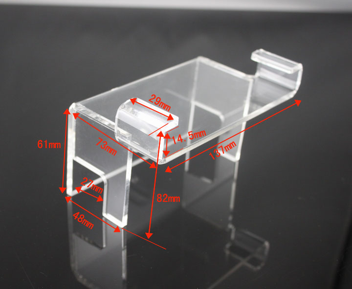 Acrylic Bracket/Stand/Holder for Double Row Groove Cast Heatsink Reflector