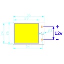 2-6W LED COB Light Bar Module Cold White DC 9V 40*35 40*20 36*26 26*16mm