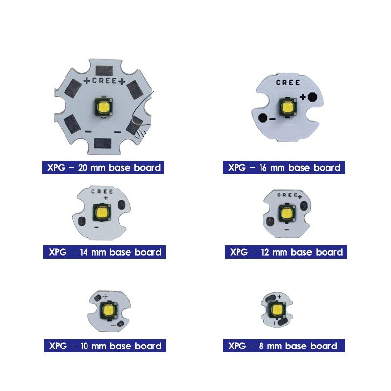 3W 5W CREE XPG 2 Generation S3 High Power LED 8-20mm Aluminum PCB Emitter Warm Neutral White