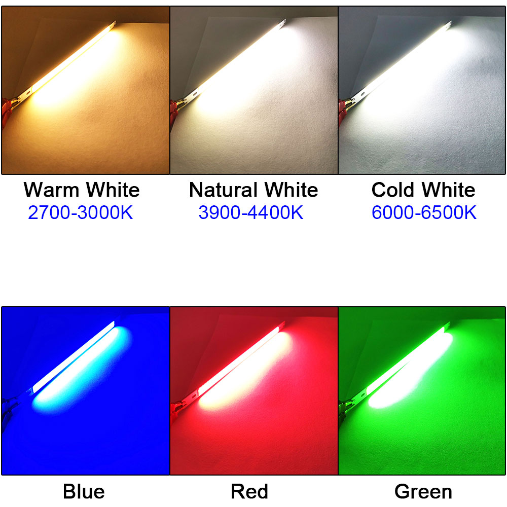 10W LED COB 200*10mm 12V Warm White/White for Car Light DIY