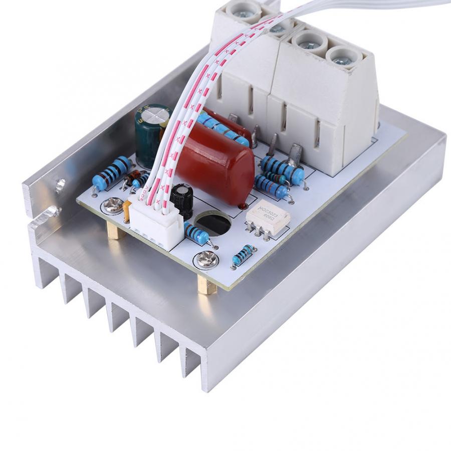 AC220V 10000W High Power SCR Electric Voltage Regulator Dimming Dimmers Motor Fan Speed Controller Thermostat with Digital Panel