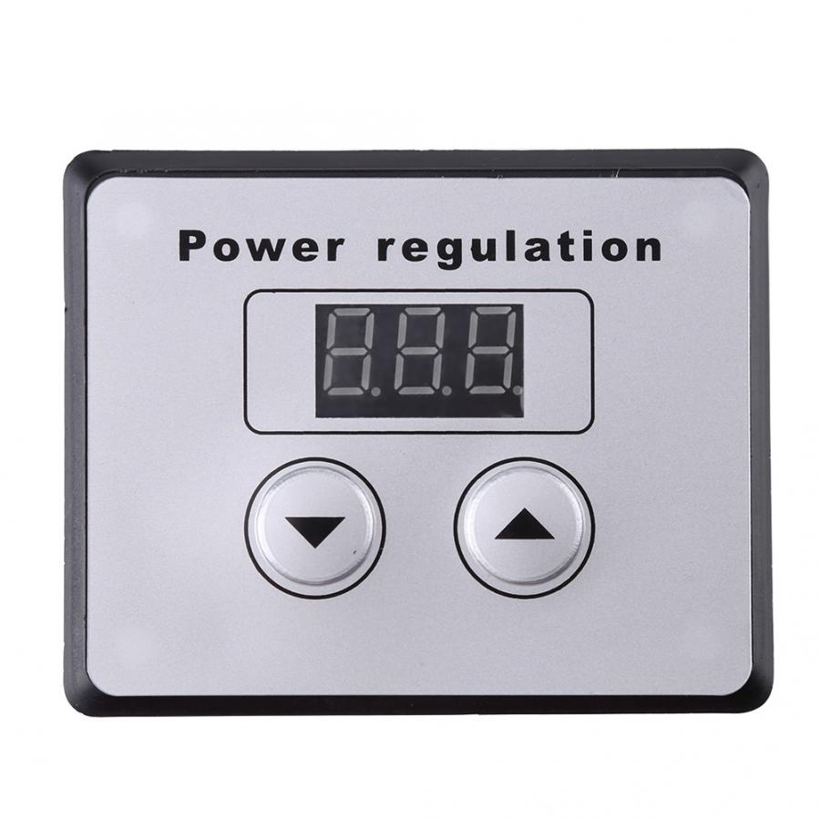 AC220V 10000W High Power SCR Electric Voltage Regulator Dimming Dimmers Motor Fan Speed Controller Thermostat with Digital Panel