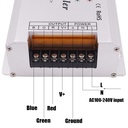 DMX300B 3CH High-Voltage DMX decoder; with XLR3 and RJ45 input AC110V~220V with LCD Display ;RGB(3Channel) decoder