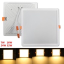 7W 16W 24W 32W AC85-265V LED Square Panel Light