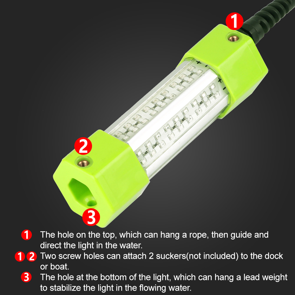 LED Underwater Fishing Light 12-20V- Dual-use