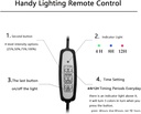 LED Aquarium Light USB Powered Full Spectrum LED Light with Bamboo Board